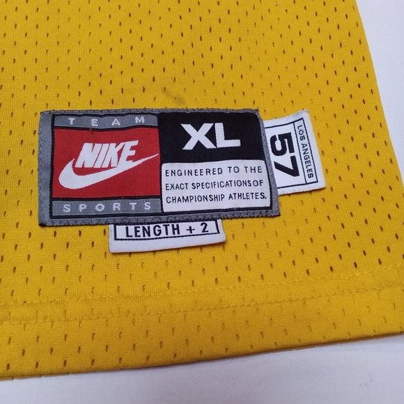 MEN'S VTG NIKE REWIND GARY PAYTON #20 L.A. LAKERS JERSEY 57 GOLD XL +2 READ - Picture 3 of 7